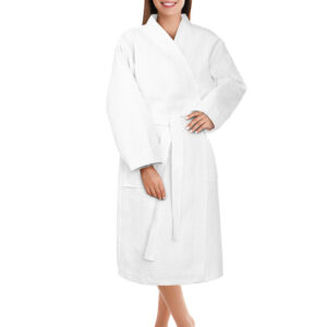 100% Cotton Unisex Waffle Bathrobe